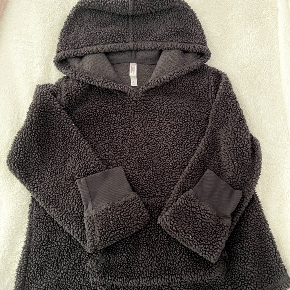 Black Sherpa Hoodie